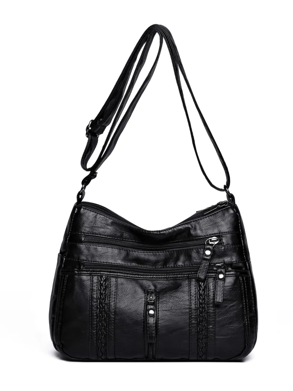 PU Leather Adjustable Strap Shoulder Bag - V.I.P Digital Presence