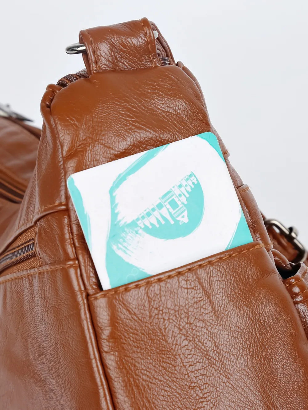 PU Leather Adjustable Strap Shoulder Bag - V.I.P Digital Presence