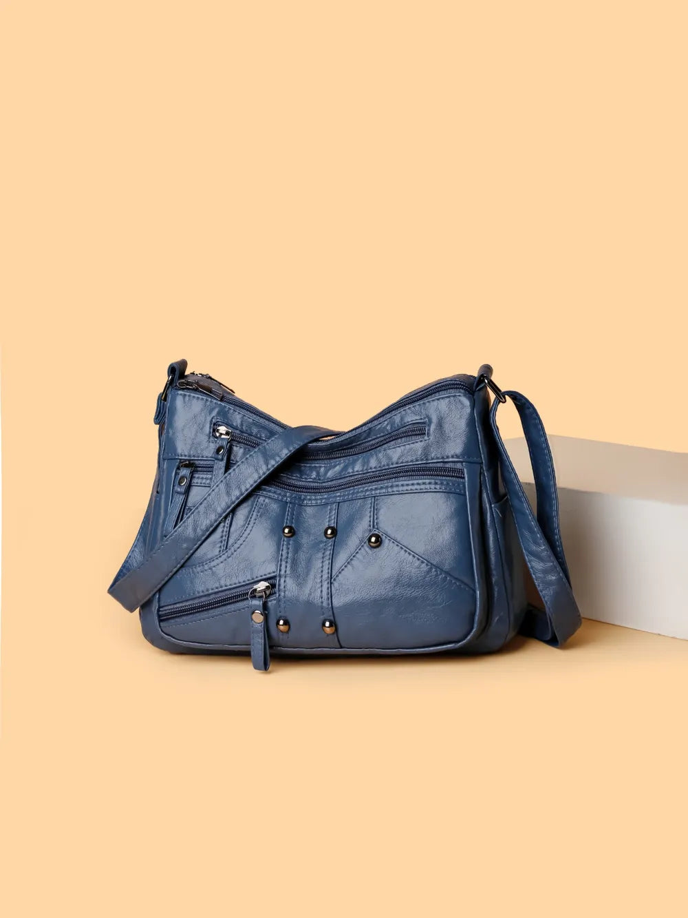 PU Leather Adjustable Strap Shoulder Bag - V.I.P Digital Presence