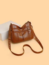 PU Leather Adjustable Strap Shoulder Bag - V.I.P Digital Presence