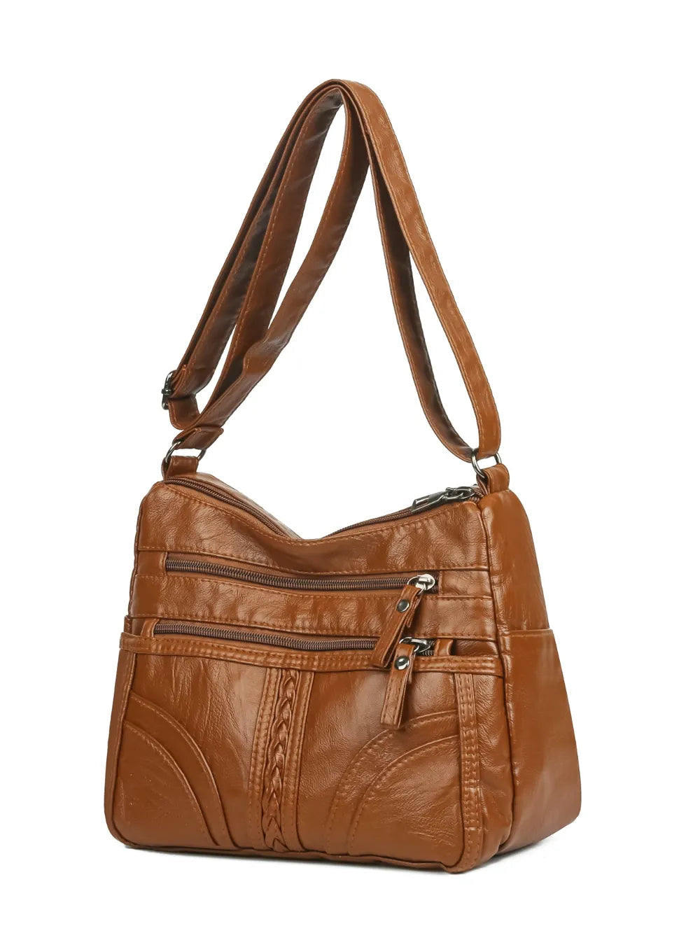 PU Leather Adjustable Strap Shoulder Bag - V.I.P Digital Presence