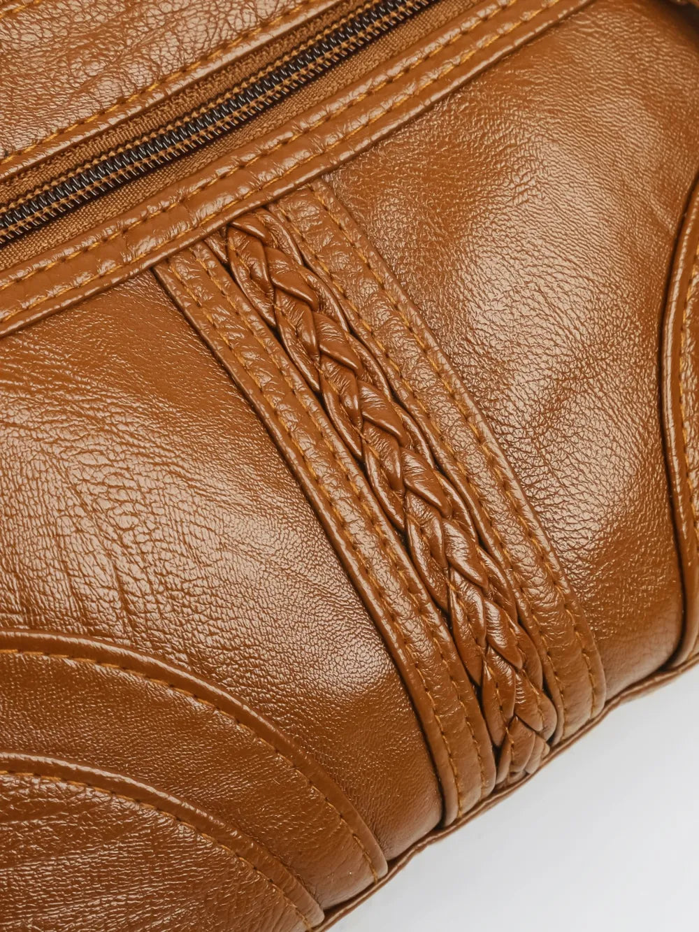 PU Leather Adjustable Strap Shoulder Bag - V.I.P Digital Presence