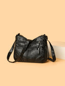 PU Leather Adjustable Strap Shoulder Bag - V.I.P Digital Presence