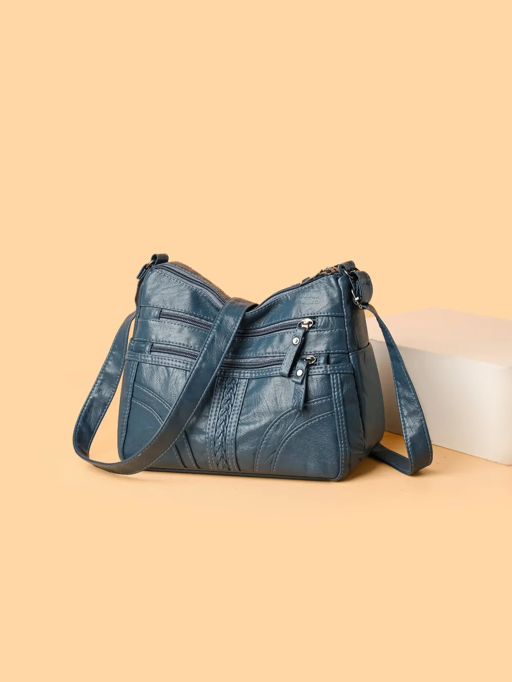 PU Leather Adjustable Strap Shoulder Bag - V.I.P Digital Presence