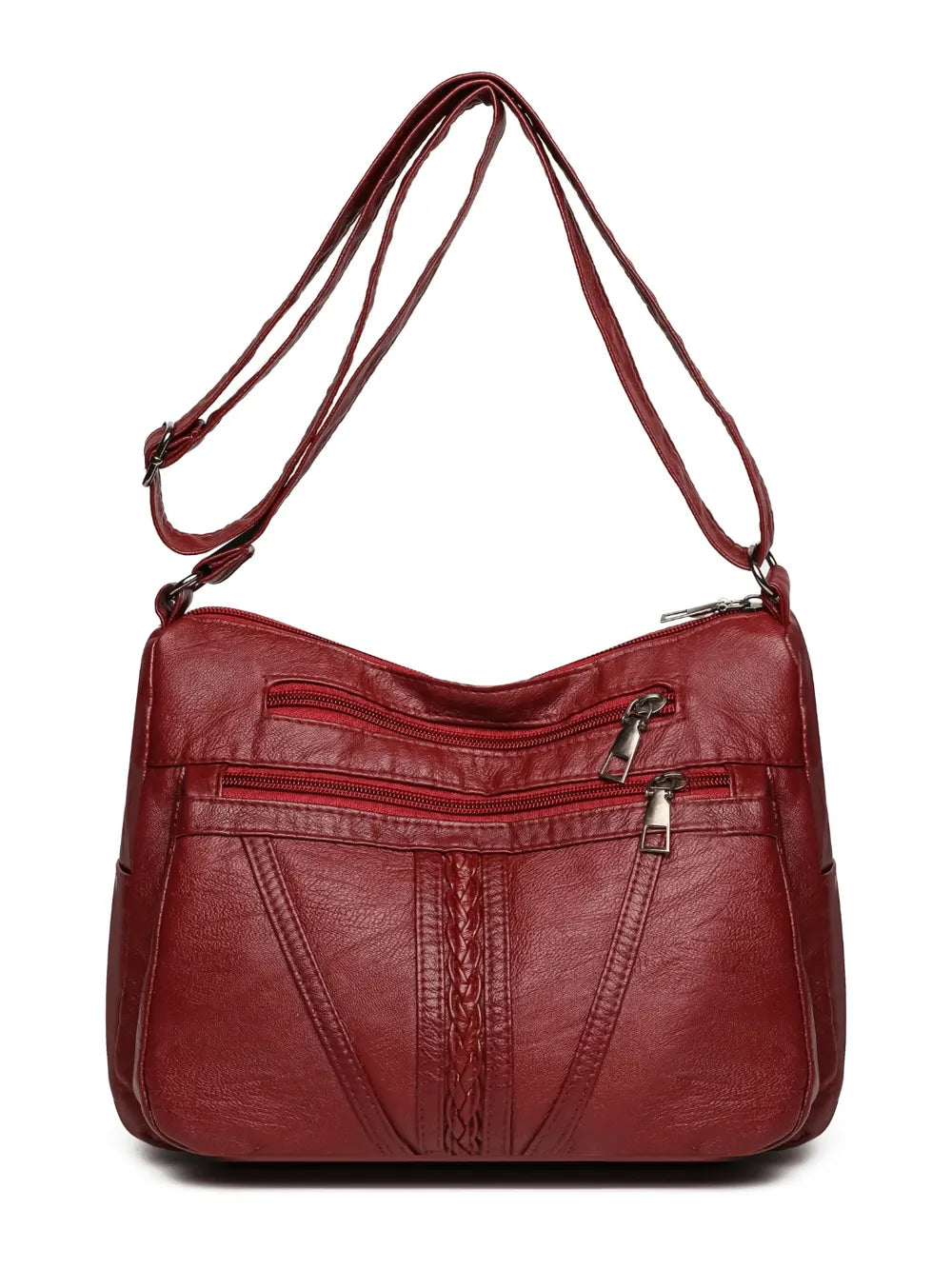 PU Leather Adjustable Strap Shoulder Bag - V.I.P Digital Presence