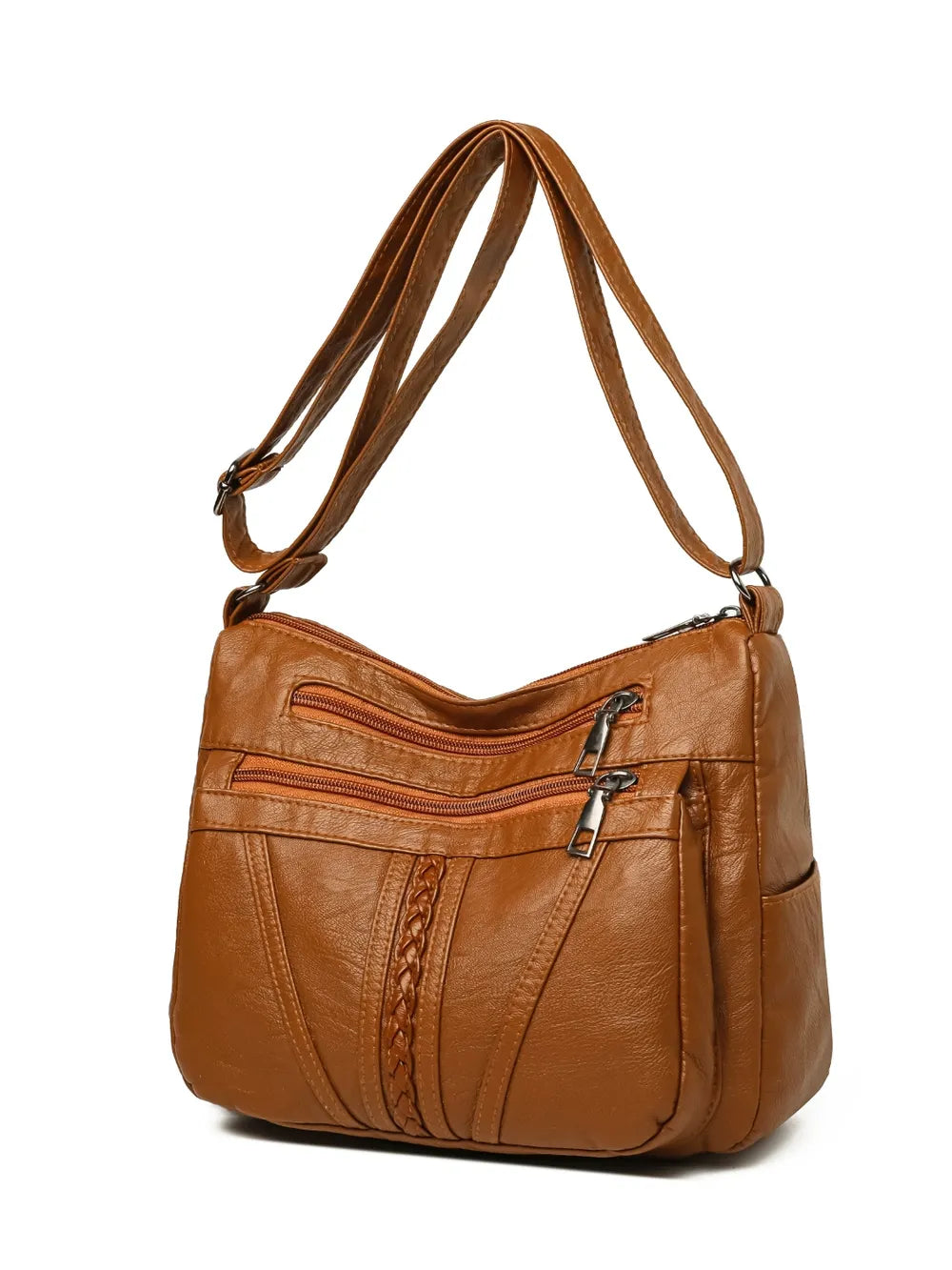 PU Leather Adjustable Strap Shoulder Bag - V.I.P Digital Presence