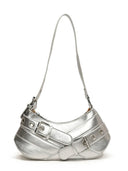 PU Leather Buckle Shoulder Bag - V.I.P Digital Presence