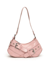 PU Leather Buckle Shoulder Bag - V.I.P Digital Presence