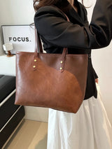 PU Leather Medium Shoulder Bag - V.I.P Digital Presence