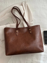PU Leather Medium Shoulder Bag - V.I.P Digital Presence