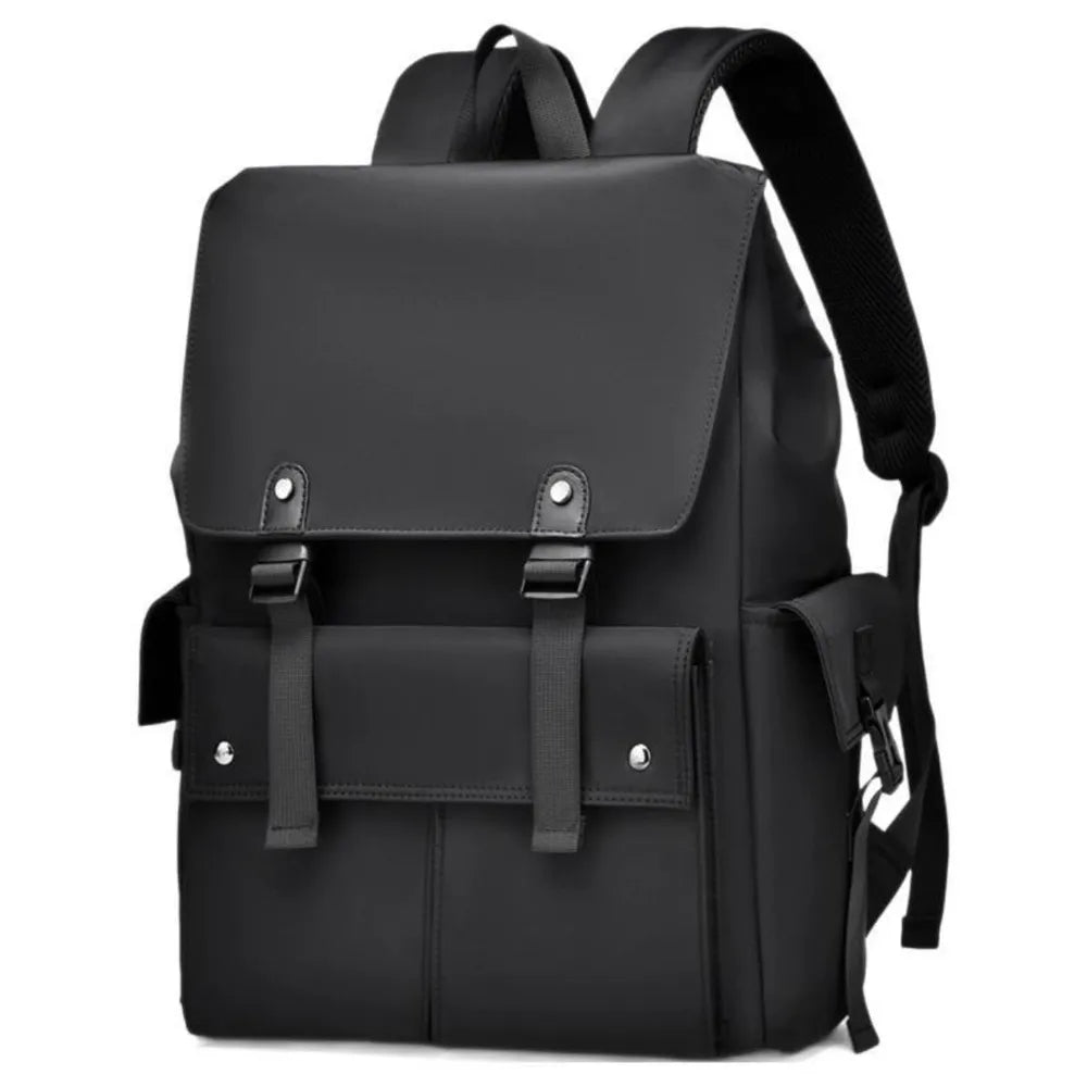 PU Leather Multi-Pockets Adjustable Strap Backpack Bag - V.I.P Digital Presence