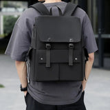 PU Leather Multi-Pockets Adjustable Strap Backpack Bag - V.I.P Digital Presence