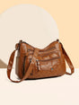 PU Leather Multi Pockets Adjustable Strap Shoulder Bag - V.I.P Digital Presence