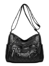 PU Leather Multi Pockets Adjustable Strap Shoulder Bag - V.I.P Digital Presence