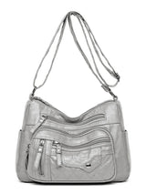 PU Leather Multi Pockets Adjustable Strap Shoulder Bag - V.I.P Digital Presence