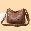 PU Leather Multi-Pockets Crossbody Bag - V.I.P Digital Presence
