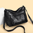 PU Leather Multi-Pockets Crossbody Bag - V.I.P Digital Presence