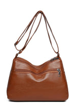PU Leather Multi Pockets Shoulder Bag - V.I.P Digital Presence