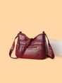 PU Leather Multi Pockets Shoulder Bag - V.I.P Digital Presence