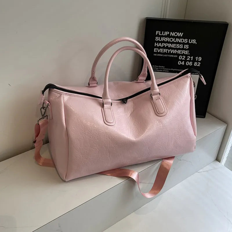 PU Leather Oversize Travel Bag - V.I.P Digital Presence