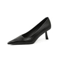 PU Leather Point Toe Pumps - V.I.P Digital Presence