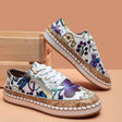 PU Leather Round Toe Flats Sneakers - V.I.P Digital Presence