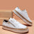 PU Leather Round Toe Flats Sneakers - V.I.P Digital Presence