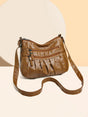 PU Leather Ruched Adjustable Strap Shoulder Bag - V.I.P Digital Presence