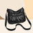 PU Leather Ruched Adjustable Strap Shoulder Bag - V.I.P Digital Presence