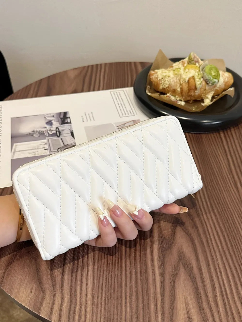 PU Leather Solid Color Wallet - V.I.P Digital Presence