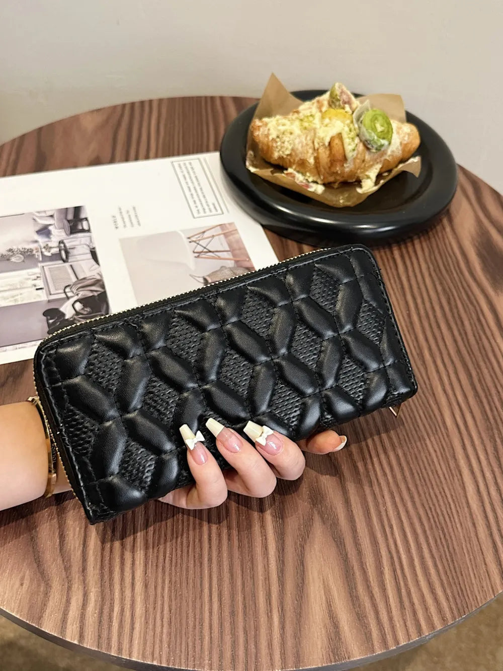 PU Leather Solid Color Wallet - V.I.P Digital Presence