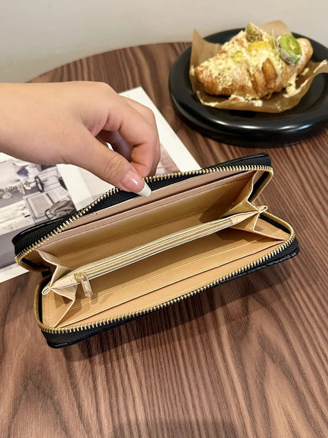PU Leather Solid Color Wallet - V.I.P Digital Presence