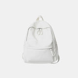PU Leather Zip Backpack Bag - V.I.P Digital Presence
