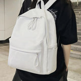 PU Leather Zip Backpack Bag - V.I.P Digital Presence