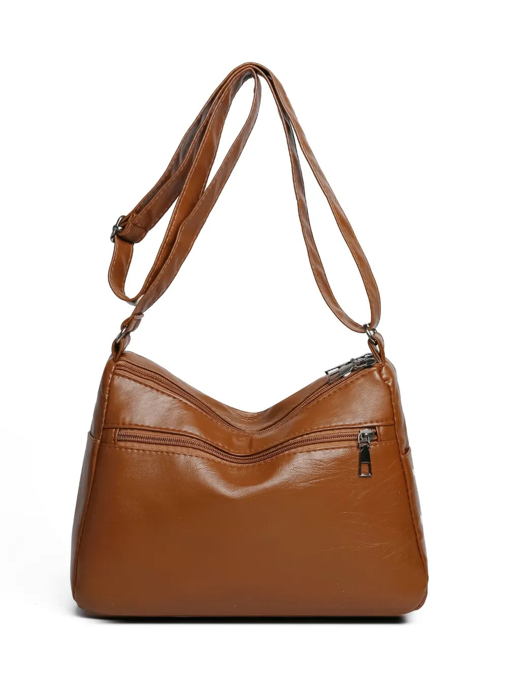 PU Multi-Compartment Crossbody Bag - V.I.P Digital Presence