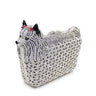 Puppy rhinestone bag, hollow metal crystal dinner bag, handmade diamond inlaid bag, women's hand-held bag - V.I.P Digital Presence