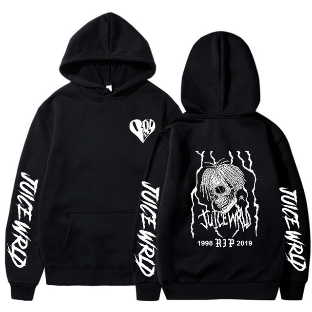 Rap singer Juice Wrld sweatshirt loose fitting men's and women's hooded sweatshirt - V.I.P Digital Presence
