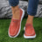 Raw Edge Round Toe Embroidery Flat Slip-Ons - V.I.P Digital Presence