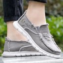 Raw Edge Round Toe Embroidery Flat Slip-Ons - V.I.P Digital Presence