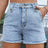 Raw Hem Denim Shorts - V.I.P Digital Presence