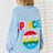Raw Hem Dropped Shoulder Denim Top - V.I.P Digital Presence