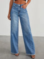 Raw Hem Wide Leg Jeans - V.I.P Digital Presence