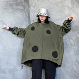 Retro long sleeved stand up collar trench coat for women loose and fashionable stylish zipper cardigan - V.I.P Digital Presence
