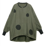 Retro long sleeved stand up collar trench coat for women loose and fashionable stylish zipper cardigan - V.I.P Digital Presence