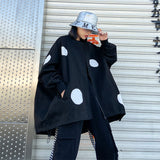Retro long sleeved stand up collar trench coat for women loose and fashionable stylish zipper cardigan - V.I.P Digital Presence