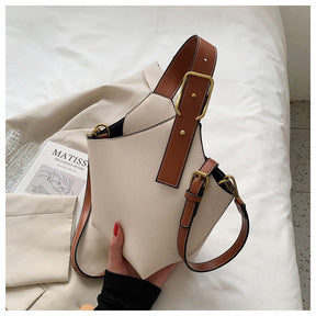 Retro Women's Bag Fashion Casual Bag Portable Water Bucket Bag Red Crossbody Women's Bag - V.I.P Digital Presence