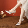 Rhinestone Point Toe Stiletto Pumps - V.I.P Digital Presence