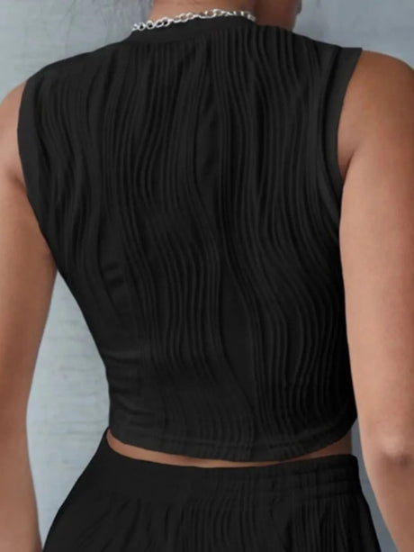 Round Neck Cropped Tank - V.I.P Digital Presence