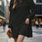 Round Neck Long Sleeve Mini Dress - V.I.P Digital Presence
