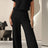 Round Neck Short Sleeve Jumpsuit - V.I.P Digital Presence